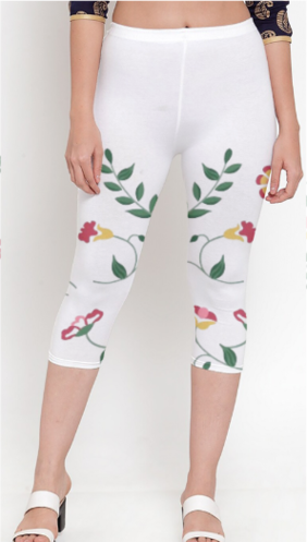 Female AOP Capri Leggings